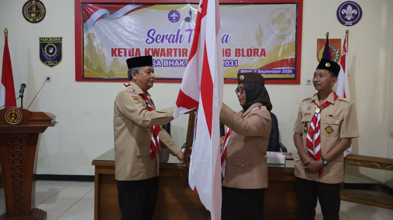 Sri Setyorini Resmi Pimpin Kwarcab Pramuka Blora 2026-2031